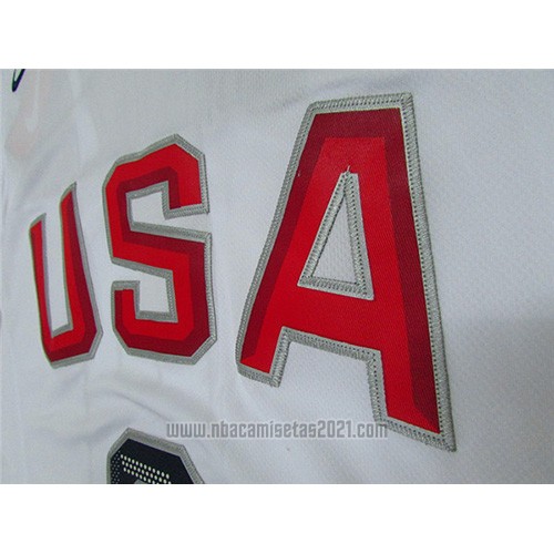 Camiseta USA 2016 DeMar DeRozan #9 Blanco